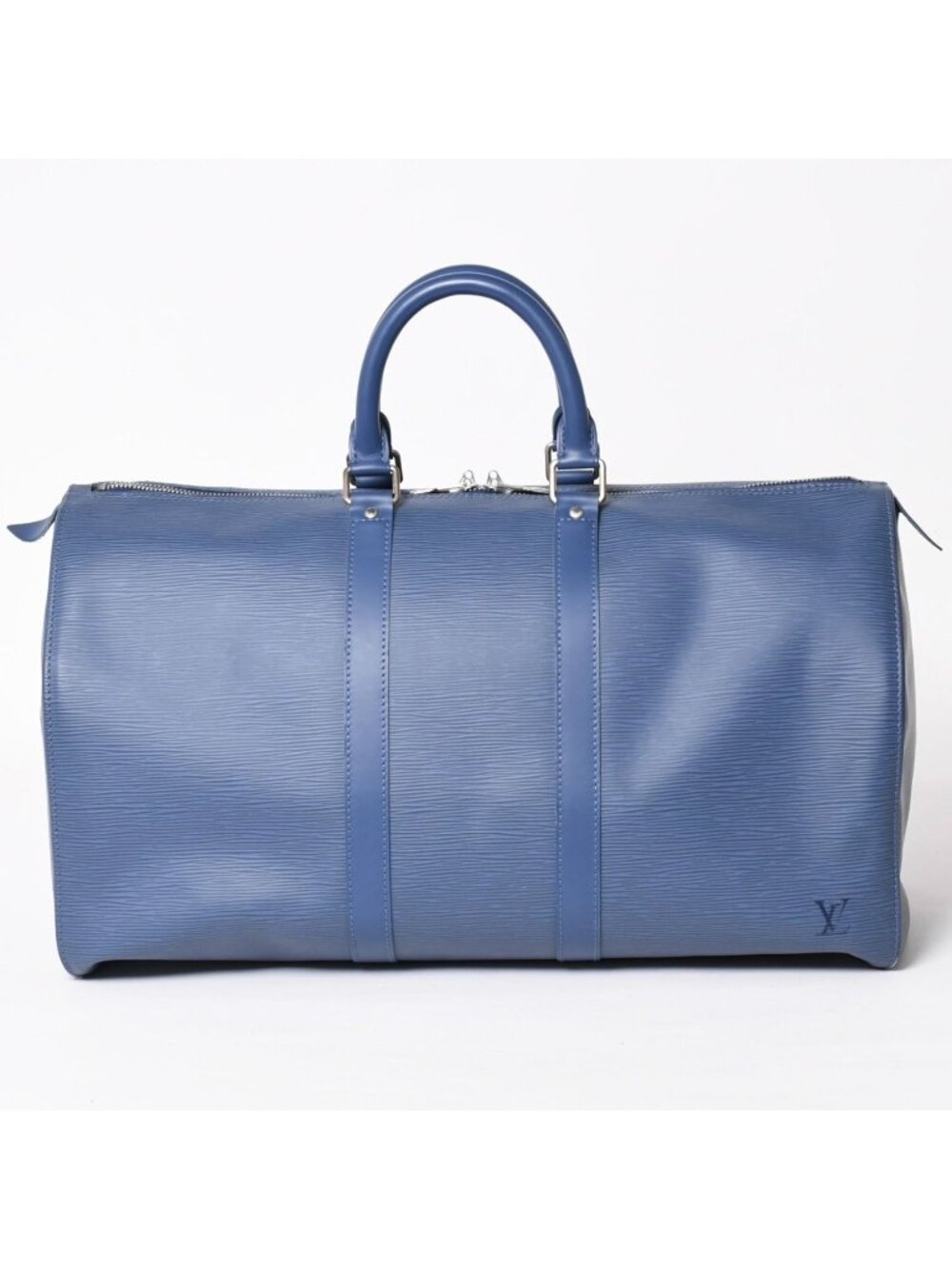 Louis Vuitton Boston Bag Keepall 45 Epi Miltille Silver